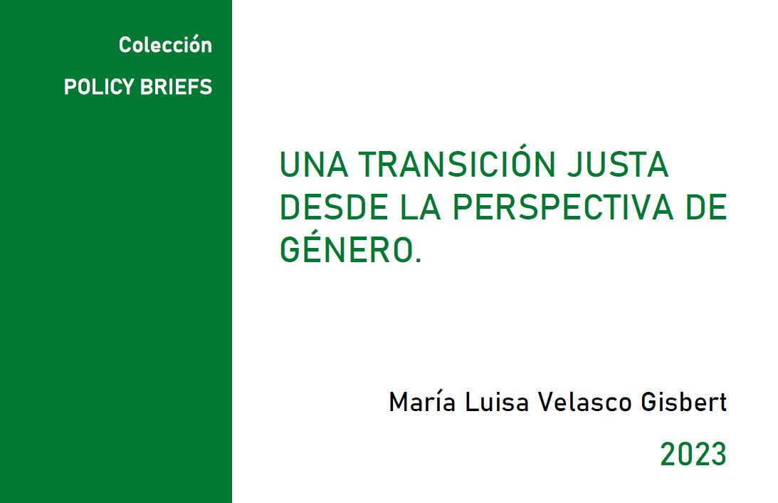 Segundo Policy Brief del Observatorio, a cargo de Mª Luisa Velasco